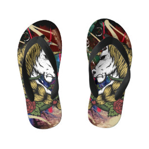 スケートボードUNICORN AMERICAN GRAFFITTI KID'S FLIP キッズビーチサンダル