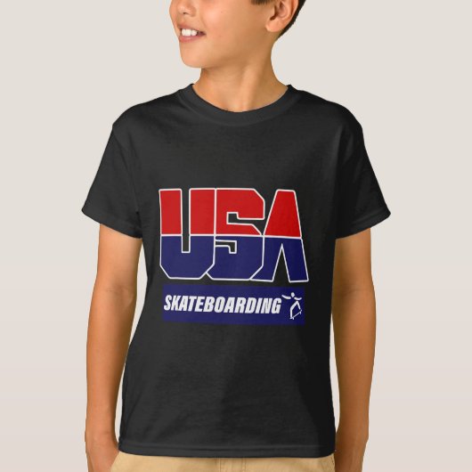 スケートボードUSA Tシャツ (正面)