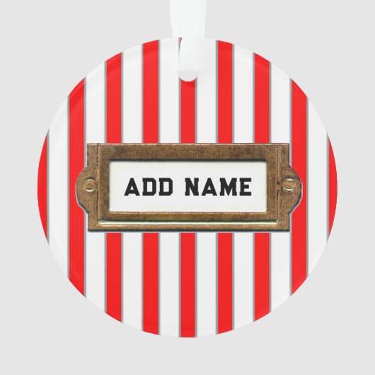 スケートボーパーソナライズされたダーホリデーギフト オーナメント (裏面)