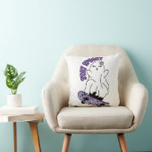 スケートボー不気味ドの「ステイ」幽霊 – パープクールリ クッション (椅子)