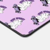 スケートボー不気味ドの「ステイ」幽霊 – パープクールリ デスクマット (コーナー)