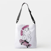 スケートボー不気味ドの「ステイ」幽霊 – ピクールンク クロスボディバッグ (裏面)