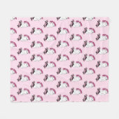 スケートボー不気味ドの「ステイ」幽霊 – ピクールンク フリースブランケット (正面(横))