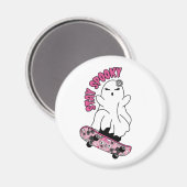 スケートボー不気味ドの「ステイ」幽霊 – ピクールンク マグネット (正面/裏面)