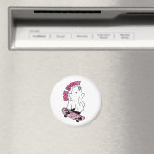 スケートボー不気味ドの「ステイ」幽霊 – ピクールンク マグネット (インサイチュ (食洗機))