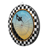 スケートボー市松模様にル ダーツボード (正面右)