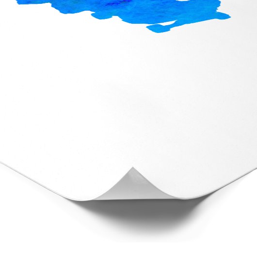 スケートボー絵を描ダースプラッシュ ポスター (角)