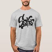 スケートボ素晴らしードグラフティセルフィー通りアート Tシャツ (正面)