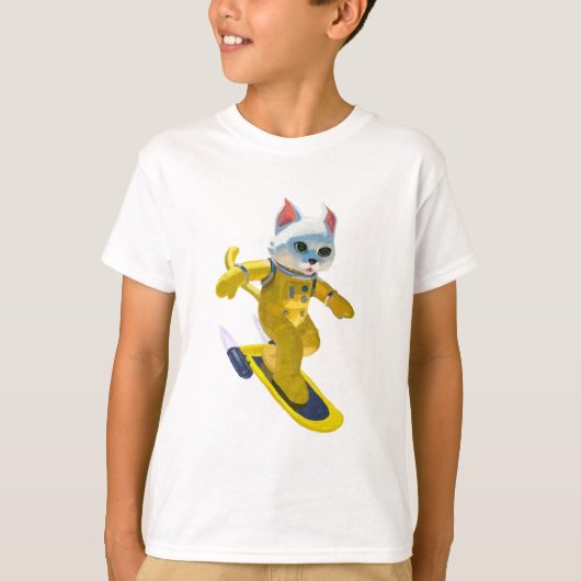 スケートボ飛んでいるード Tシャツ (正面)