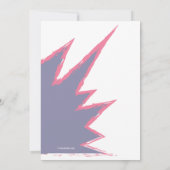 スケートボ10代のード付きの少女 招待状 (裏面)