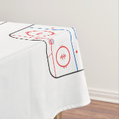 スケートリンクの図表のホッケーの試合のスタイル テーブルクロス (インサイチュ)