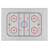 スケートリンクの図表のホッケーの試合のデザイン カッティングボード (正面)