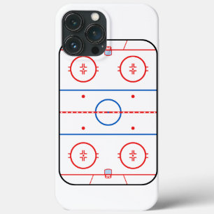 スケートリンクの図表のホッケーの試合のデザイン iPhone 13 PRO MAXケース