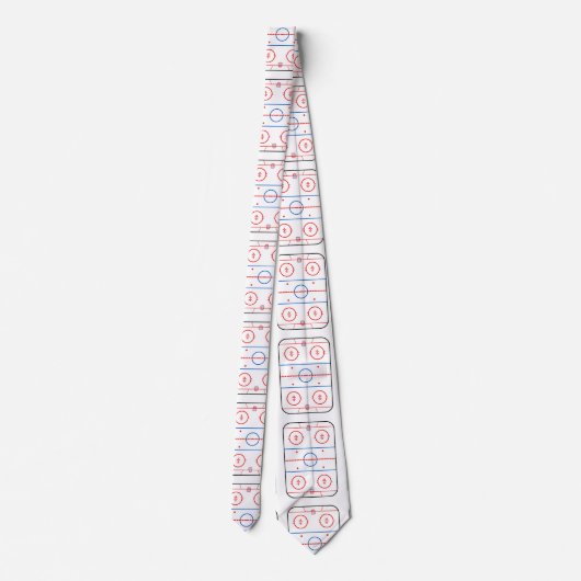 スケートリンクの図表のホッケーの試合の友達 ネクタイ (裏面)