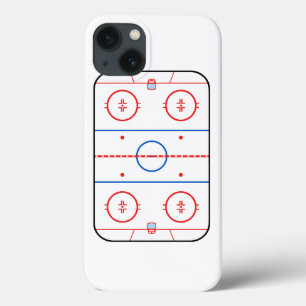 スケートリンクの図表のホッケーの試合の友達 iPhone 13ケース