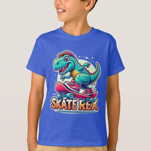 スケートレックスクール – 恐竜Tシャツ Tシャツ (正面)