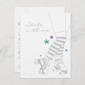 スケートレッグ招待状 招待状 (正面/裏面)