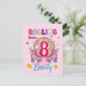 スケートローラー バースデーガール マッチング ポストカード (スタンド正面)