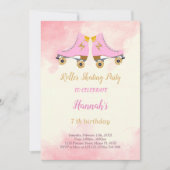 スケート誕生日の招待状 招待状 (正面)