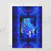 スケート誕生日パーティーの招待 招待状 (裏面)