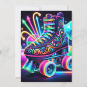 スケート誕生日パーティーの招待 招待状 (裏面)