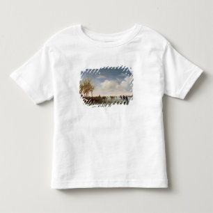 スケート選手とのオランダの景色 トドラーTシャツ
