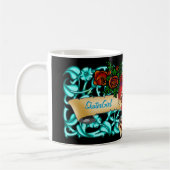 スケート選手の入れ墨のマグ コーヒーマグカップ (左)