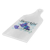 スケート選手の女の子 カッティングボード (角)