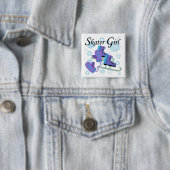 スケート選手の女の子 缶バッジ (インサイチュ)