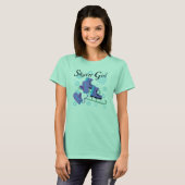 スケート選手の女の子 Tシャツ (正面フル)