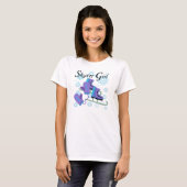 スケート選手の女の子 Tシャツ (正面フル)