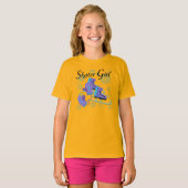 スケート選手の女の子 Tシャツ (正面フル)