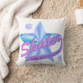 スケート選手の星の氷のプリンセス クッション (ブランケット)