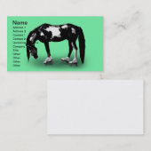 スケート選手の馬 名刺 (正面/裏面)