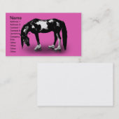スケート選手の馬 名刺 (正面/裏面)