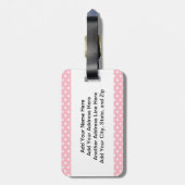 スケート選手のTシャツおよびギフト ラゲッジタグ (裏面縦)