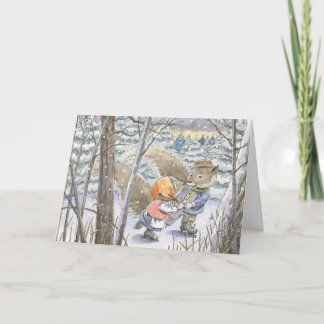 "スケート選手ワルツの"のクリスマスカード シーズンカード