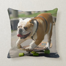 スケート選手犬-枕 クッション