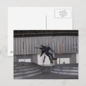 スケート選手 ポストカード (正面/裏面)