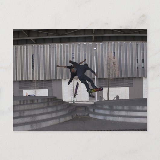 スケート選手 ポストカード (正面)