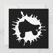 スケート靴 招待状 (正面)