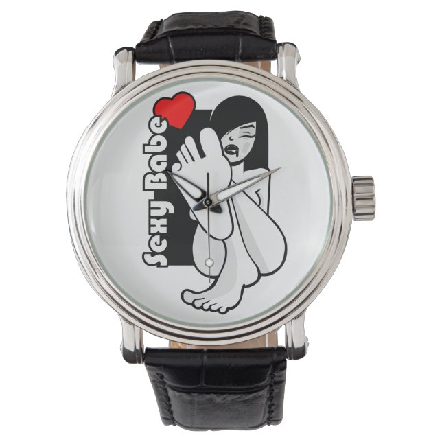 スケート，イラストレーション，宇宙飛行士，ベクトル，スケートボード 腕時計 (正面)