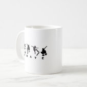 スケート コーヒーマグカップ (正面左)