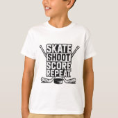 スケート シュート スコア リピート _4  Tシャツ (正面)