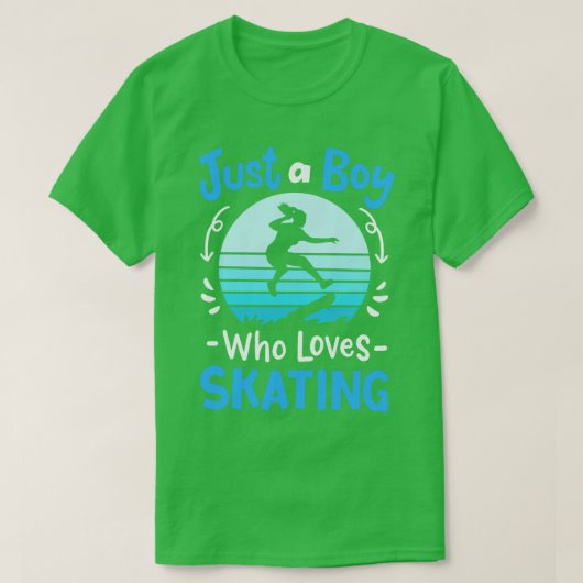 スケート スケーター スケートボード レトロ Tシャツ (デザイン正面)