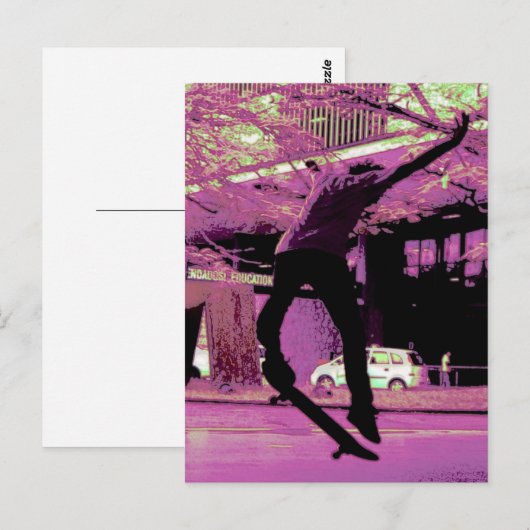 スケート ポストカード (正面/裏面)