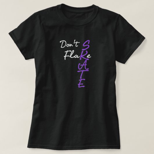 スケートTシャツを脱ぐな Tシャツ (デザイン正面)