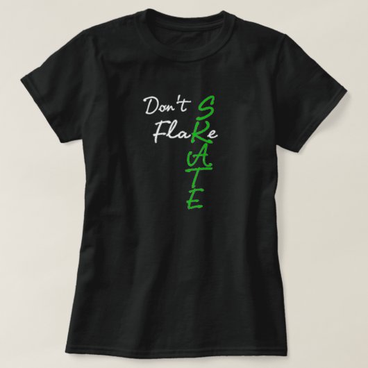 スケートTシャツを脱ぐな Tシャツ (デザイン正面)