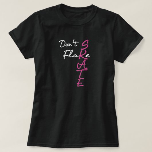 スケートTシャツを脱ぐな Tシャツ (デザイン正面)