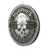 スケーパーソナライズされたターネームスカルスケートボードスケート ダーツボード (正面右)